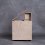 Papelera para serrín Natural